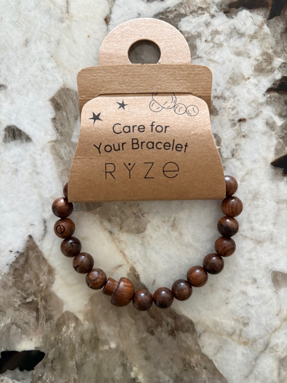 Ryze Wooden Bead Bracelet